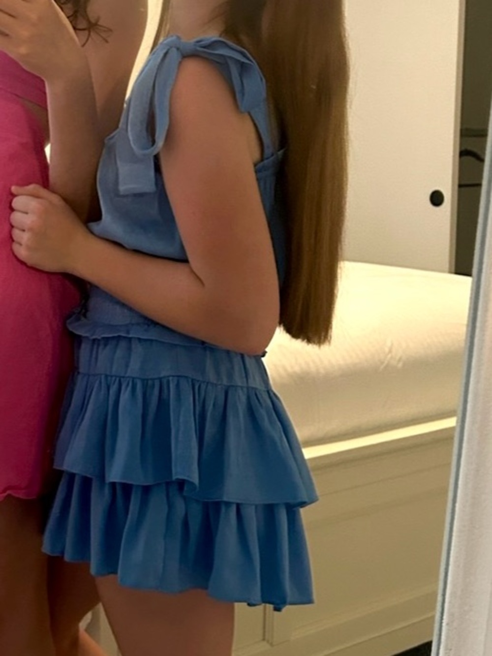 Pink Ring-Front Mini Dress